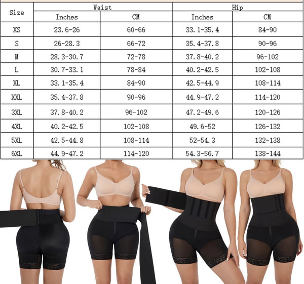 Butt Lifter Shaper with Waist Wrap Belt