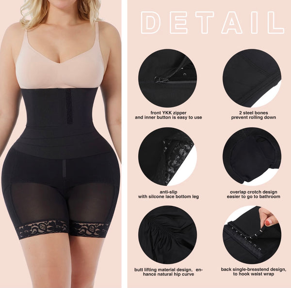 Butt Lifter Shaper with Waist Wrap Belt